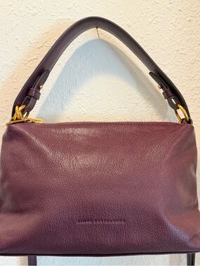 Aimee Kestenberg Plum Leather Hobo with Gold Hardware